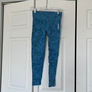 Gymshark Blue Adapt Camo Leggings medium